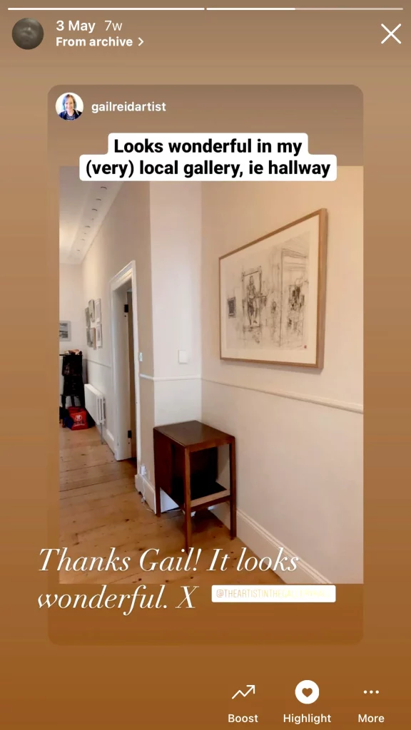 Gail reid Story - Versioning Velazquez Purchase