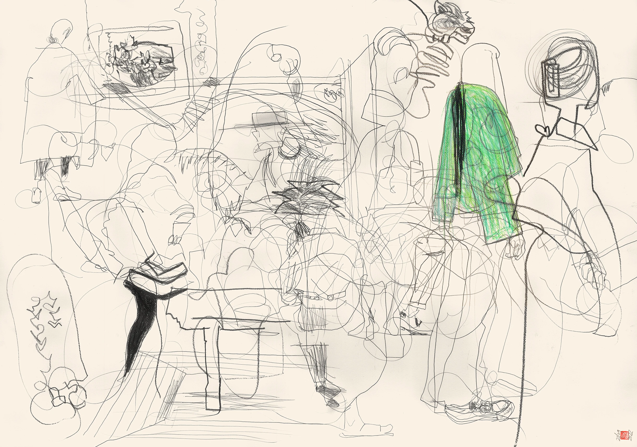 A1 Drawing Landscape - Picassing at Rousseau