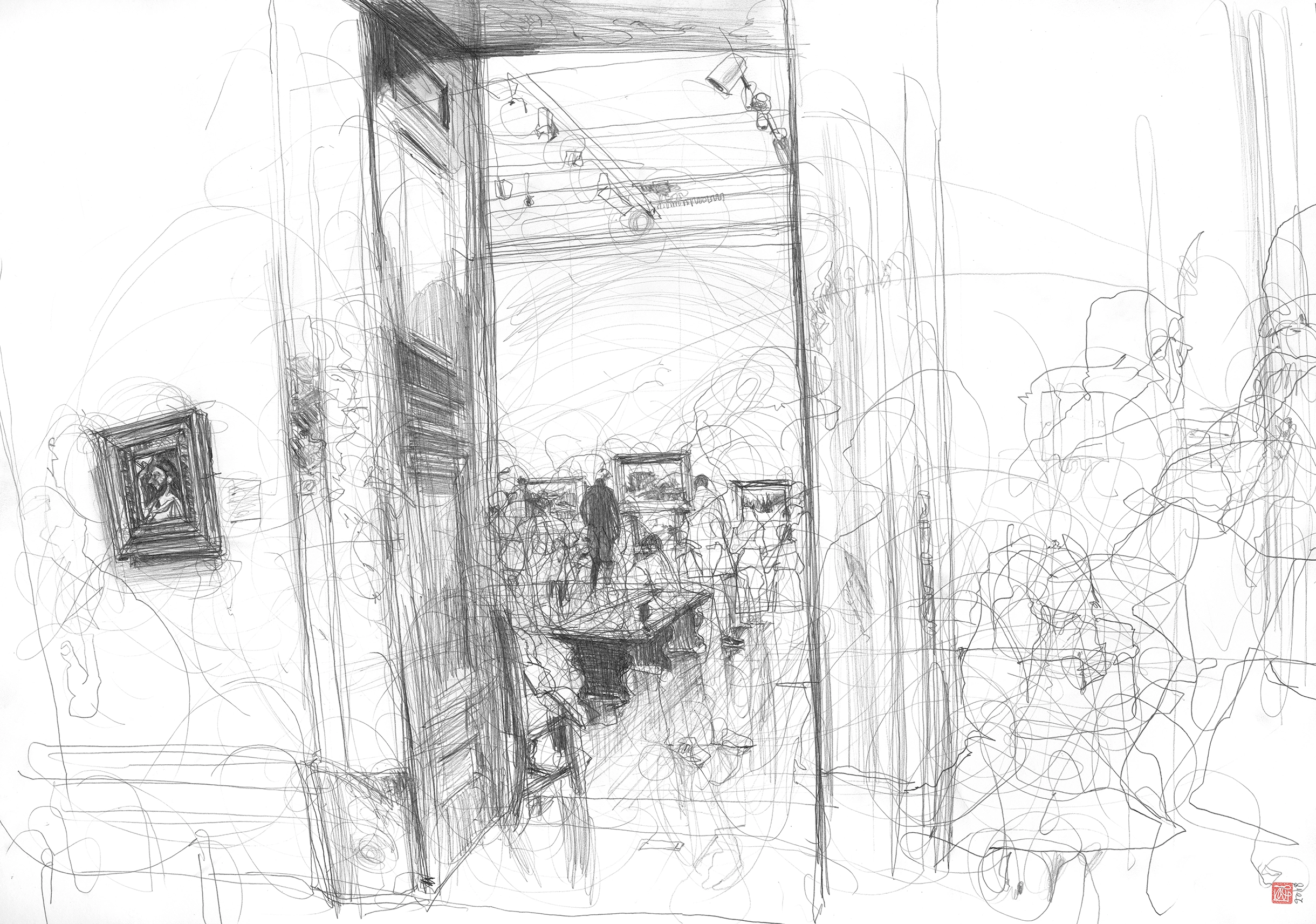 A1 Drawing Landscape - Friedrichy